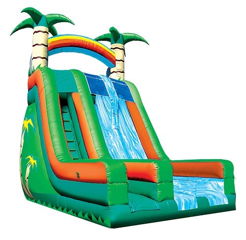 22' Tropical 2 Lane DRY Slide